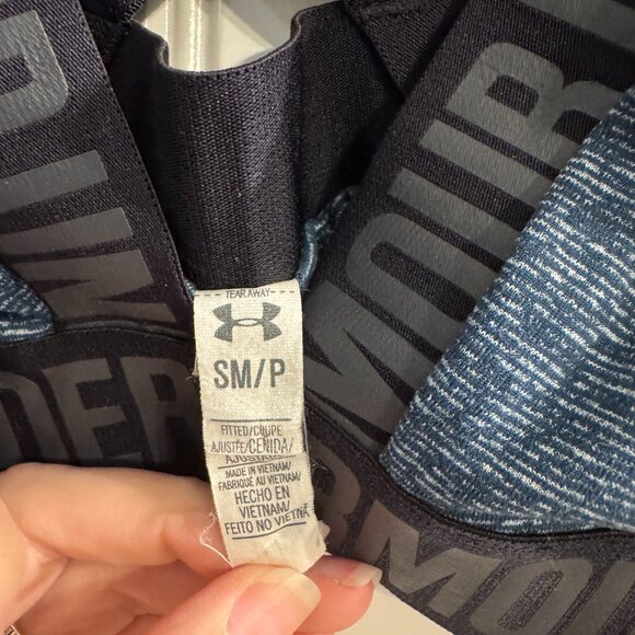 Under Armour Opening Night Strappy Bra teal Size Small - Picture 2 of 4